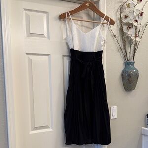 Elegant Black and White Women's Dress